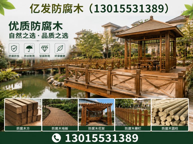 新郑市防腐木凉亭展示图